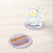 Spooky seizoen ronde kartonnen onderzetter (Insitu)