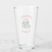 Spooky seizoen Scary Skull Halloween Glas (Achterkant)