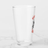 Spooky seizoen Scary Skull Halloween Glas (Rechts)
