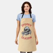 Spooky seizoen Scary Skull Halloween Schort (Gedragen)
