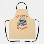 Spooky seizoen Scary Skull Halloween Schort (Voorkant)