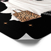 Spooky Seizoen Schattige Ghost Funny Halloween Bou Poster (Hoek)