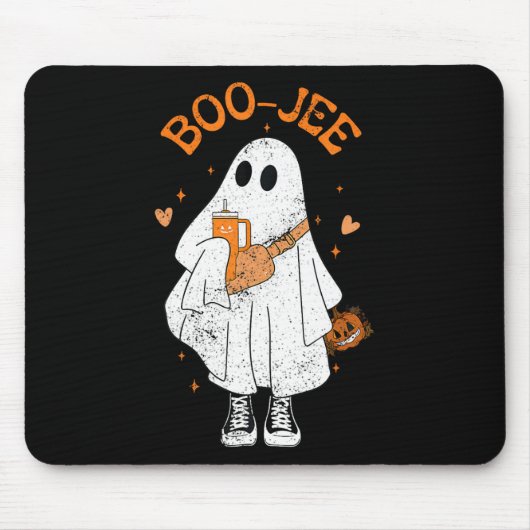 Spooky Seizoen Schattige Ghost Halloween Boujee Bo Muismat (Voorkant)