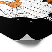 Spooky Seizoen Schattige Ghost Halloween Boujee Bo Poster (Hoek)