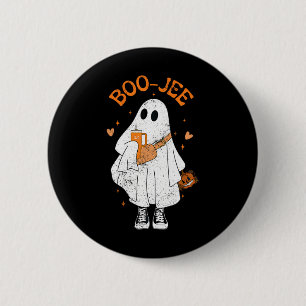 Spooky Seizoen Schattige Ghost Halloween Boujee Bo Ronde Button 5,7 Cm