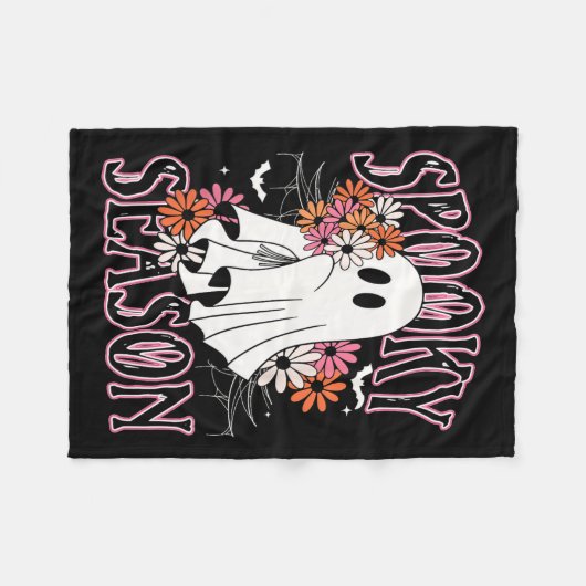 Spooky Seizoen Schattige Ghost Halloween Kostuum B Fleece Deken (Voorkant (Horizontaal))