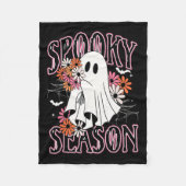 Spooky Seizoen Schattige Ghost Halloween Kostuum B Fleece Deken (Voorkant)