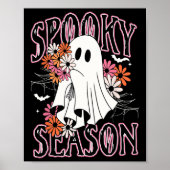 Spooky Seizoen Schattige Ghost Halloween Kostuum B Poster (Voorkant)