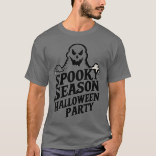 Spooky Seizoen Schattige Halloween Party T Shirt D