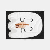 Spooky Seizoen Schattige Little Ghost Boby Tea Hal Fleece Deken (Voorkant (Horizontaal))
