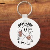 Spooky Seizoen Schattige Spook Halloween Kostuum B Sleutelhanger (Voorkant)