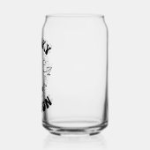 Spooky Seizoen Schattigee Ghost Halloween Blikvorm Glas (Links)