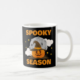 Spooky Seizoen Schattigee Oranje Pompoen Halloween Koffiemok