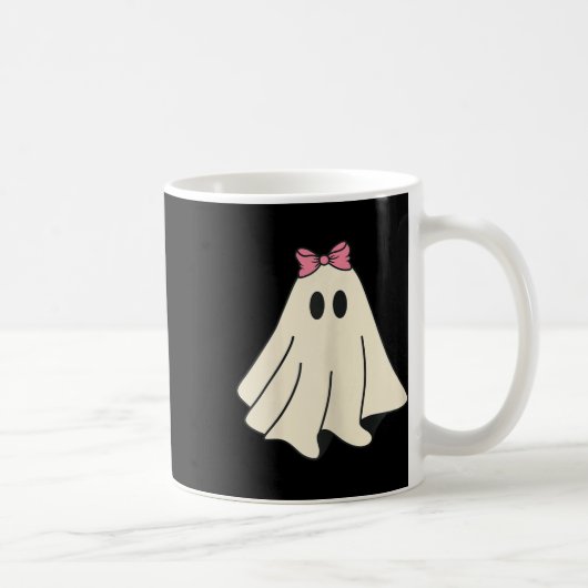 Spooky Seizoen Schattigee Retro Ghost Halloween Ko Koffiemok (Rechts)
