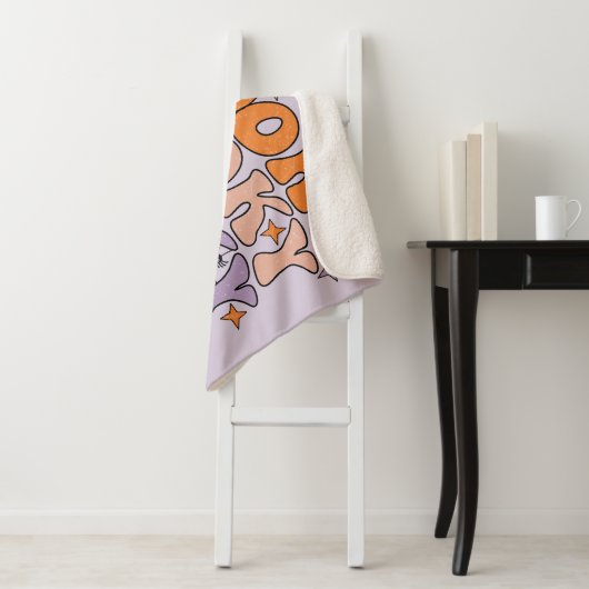 Spooky seizoen sherpa deken (In situ)