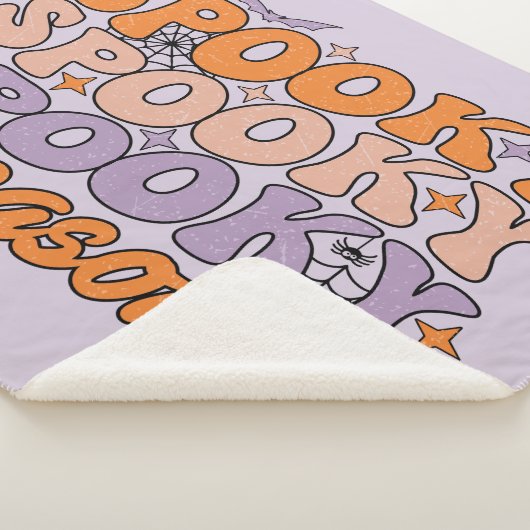 Spooky seizoen sherpa deken (3/4)