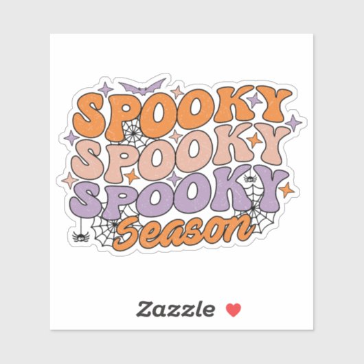 Spooky seizoen sticker (Vel)