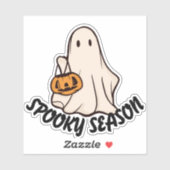 Spooky seizoen Sticker, grappige cadeau Sticker, b Sticker (Vel)