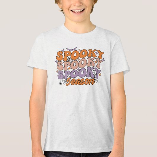 Spooky seizoen Tri-Blend shirt (Voorkant)
