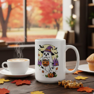 Spooky seizoen voor de lol Oktober Look - Retro Gh Koffiemok