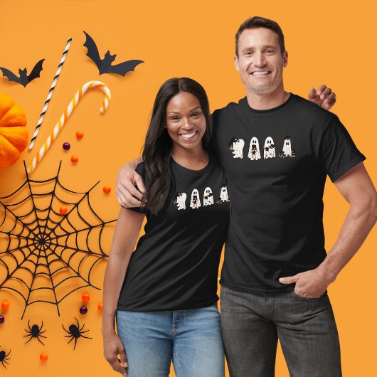 Spooky seizoen Zwarte hond Halloween T-shirt