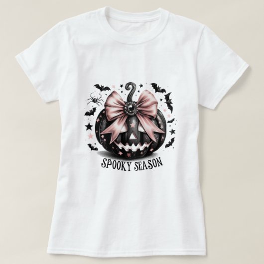 Spooky seizoensspektakel Schattig Halloween T-shirt (Design voorkant)