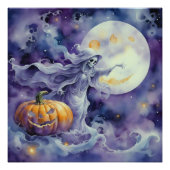 Spooky Serenade: De pompoen en de fantoom Perfect Poster (Voorkant)