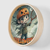 Spooky Serve: Tennis Pumpkin Poster (Hoek)