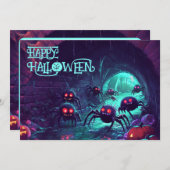 Spooky Sewer Spider Surprise Kaart (Voorkant / Achterkant)