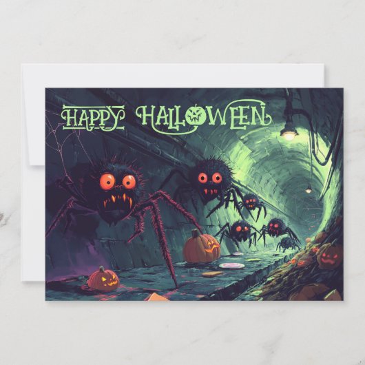 Spooky Sewer Surprise Halloween Kaart (Voorkant)