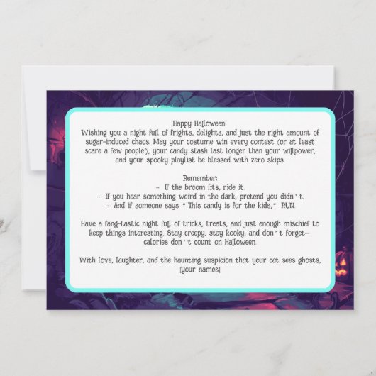 Spooky Sewer Surprise Kaart (Achterkant)