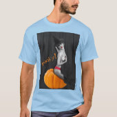 Spooky Sexy Witch Halloween Pinup Mannen T-shirt (Voorkant)