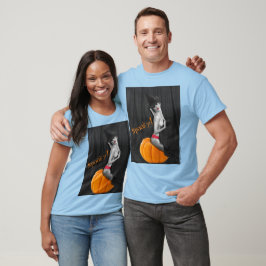 Spooky Sexy Witch Halloween Pinup Mannen T-shirt