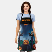 Spooky Shadows: Halloween op het kerkhof Schort (Gedragen)