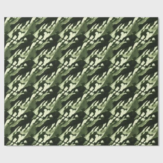 Spooky Shadows Pattern Wrapping Paper Cadeaupapier (Vlak)