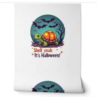 Spooky Shell Surprise Schildpad Behang