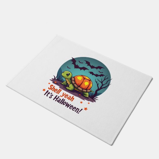 Spooky Shell Surprise Schildpad Deurmat (Schuin)