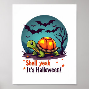 Spooky Shell Surprise Schildpad Poster