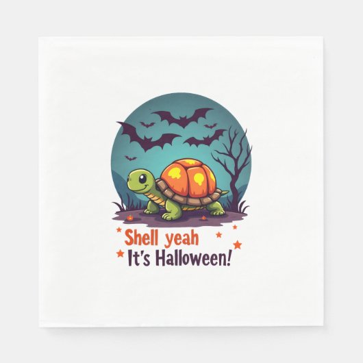 Spooky Shell Surprise Schildpad Servet (Voorkant)