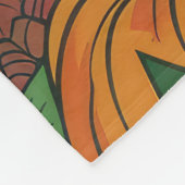 Spooky Siamese kat Halloween heks en pompoen Fleece Deken (Hoek)