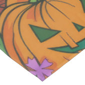 Spooky Siamese kat Halloween heks en pompoen Tafelkleed (Gekanteld)