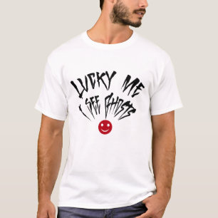 Spooky Sightings: Lucky Me Ik Zie Geesten T-shirt