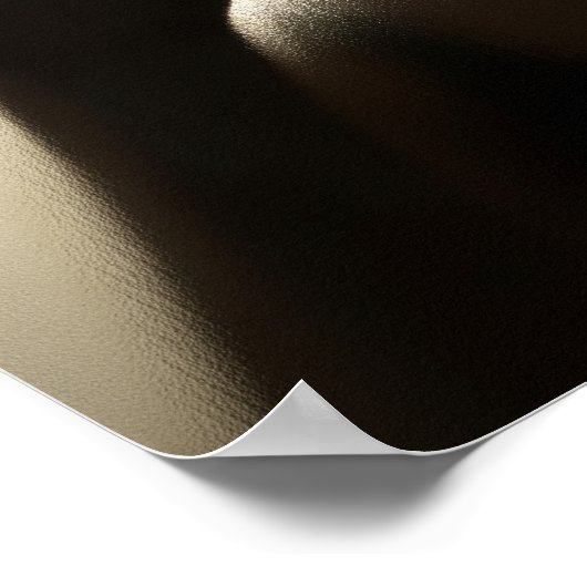 Spooky silhouet op glas poster (Hoek)