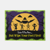 Spooky Silhouette Grappig Quote Whimsical Hallowee Deurmat (Voorkant)