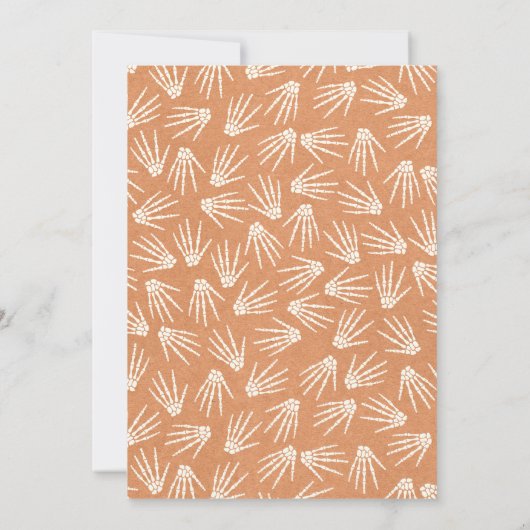 Spooky Silhouette Halloween Party Kaart (Achterkant)