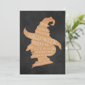 Spooky Silhouette Halloween Party Kaart (Staand voorkant)