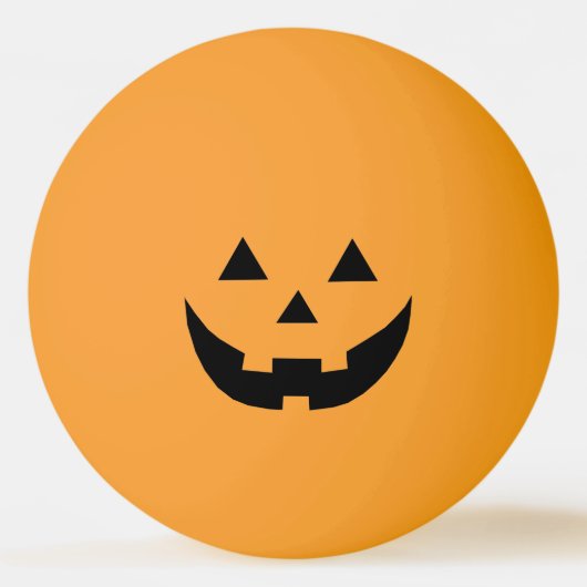 Spooky sinaasappel zwart Jack o lantaarn grappig H Pingpongbal (Achterkant)