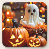 Spooky Sips: Halloween Hard Plastic Onderzetters (Voorkant)