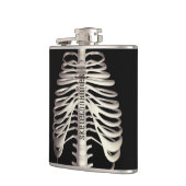 Spooky Skelet Botten Rib Cage Classic Halloween Heupfles (Links)