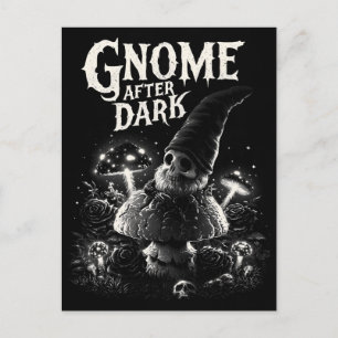 Spooky Skelet Kabouter Na Donker I Briefkaart